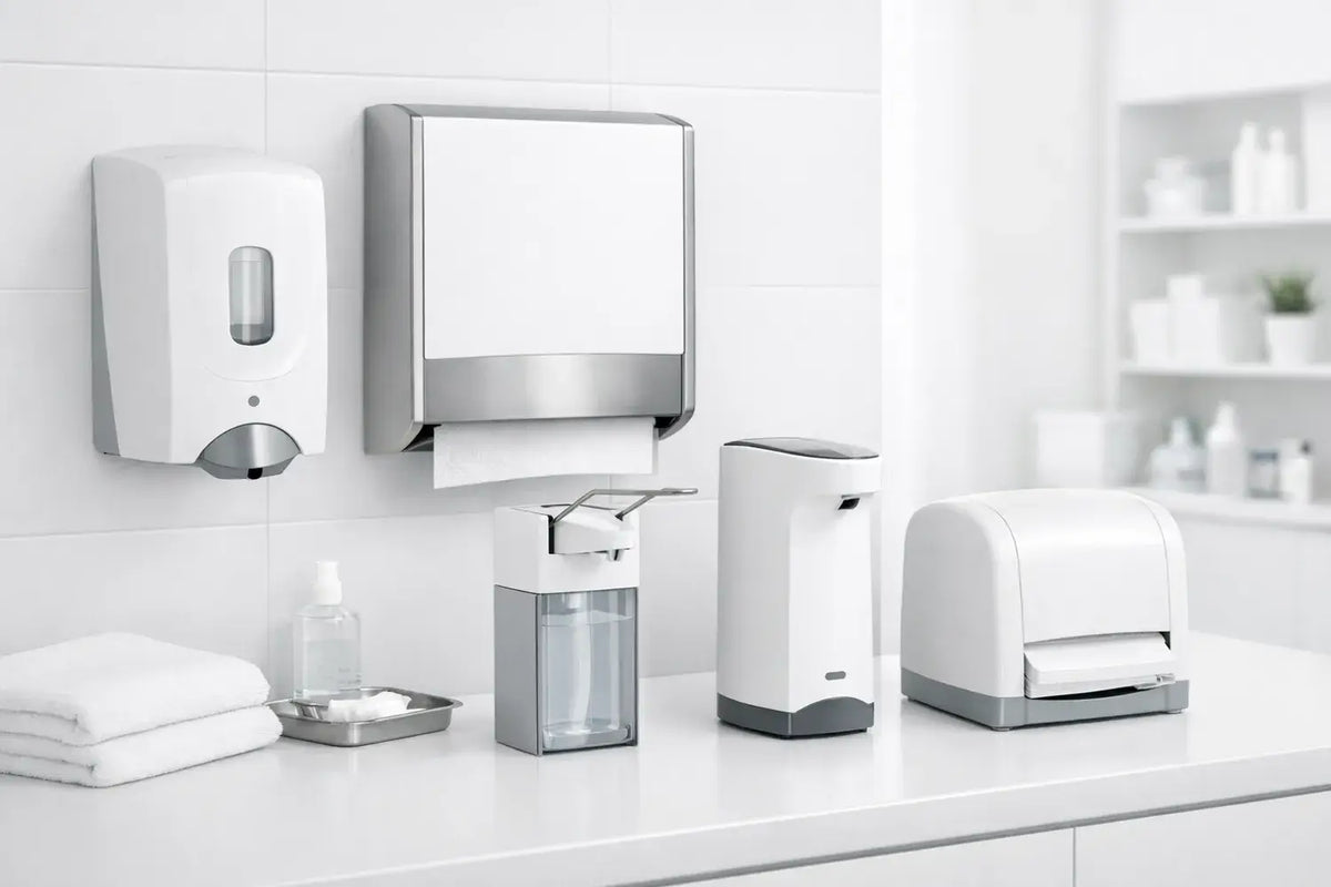 Spendersysteme für Desinfektion, Seife und Papier – Wand- und Tischspender für saubere Abläufe