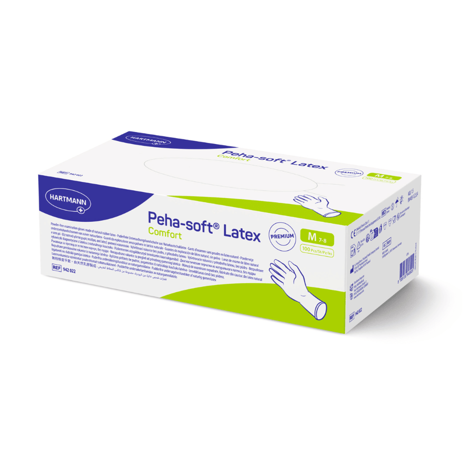 Hartmann Peha-soft latex comfort Einweg-Untersuchungshandschuhe