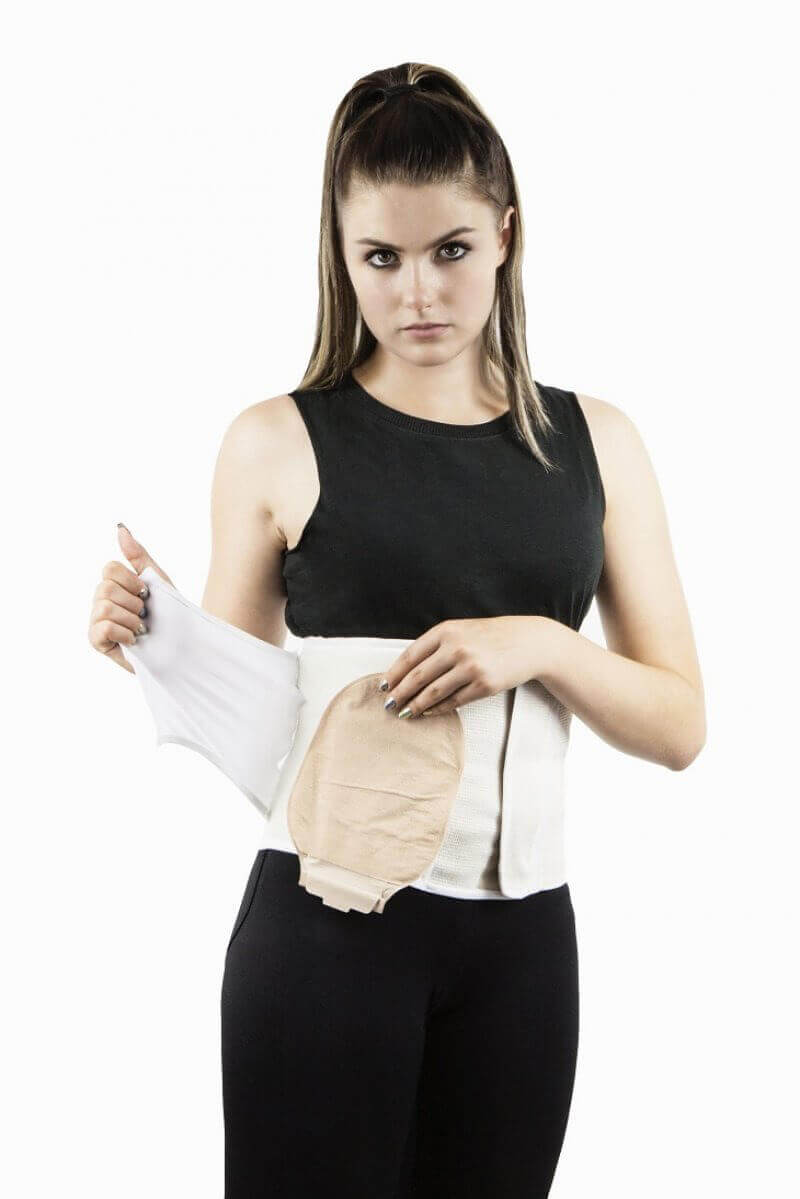 Stoma Bauchbandage – flexible Bauchstütze mit hohem Tragekomfort, atmungsaktiv und sicherer Halt nach OP oder Rückbildung
