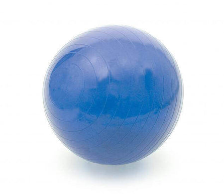 Rehabilitationsball aus ABS, stabiler blauer Gymnastik- und Therapieball für Physiotherapie, Fitness und Gleichgewichtstraining