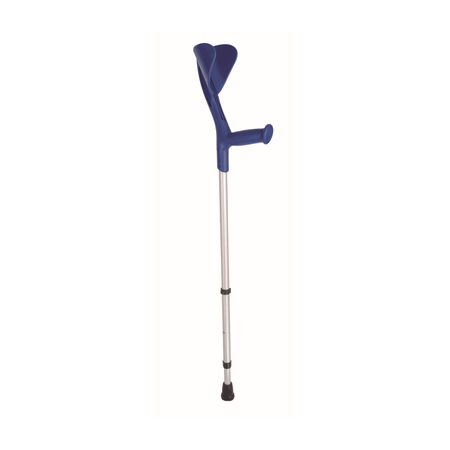 Unterarmgehstützen ergonomisch Evolution, höhenverstellbare, leichte Gehstütze bis 130 kg mit ergonomischem Griff, blau