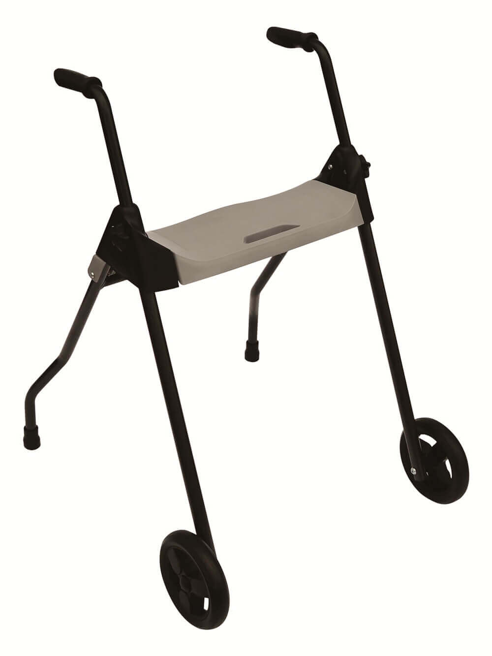 Zweirad Rollator leicht 4,6 kg faltbar bis 150 kg, kompakter Simply Neo Zweirad-Rollator mit zwei Rädern und Sitzfläche