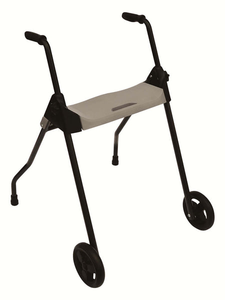 Zweirad Rollator leicht 4,6 kg faltbar bis 150 kg, kompakter Simply Neo Zweirad-Rollator mit zwei Rädern und Sitzfläche