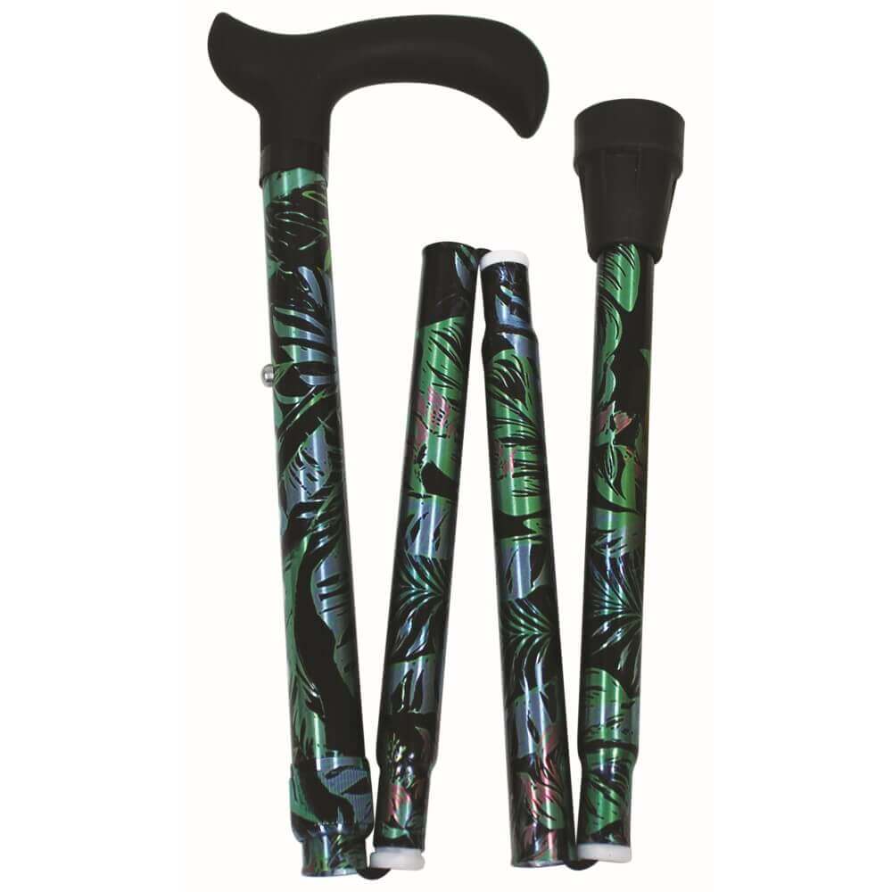 Faltstock Design, faltbar, höhenverstellbar, 110 kg in stilvollen Mustern-Rehavibe
