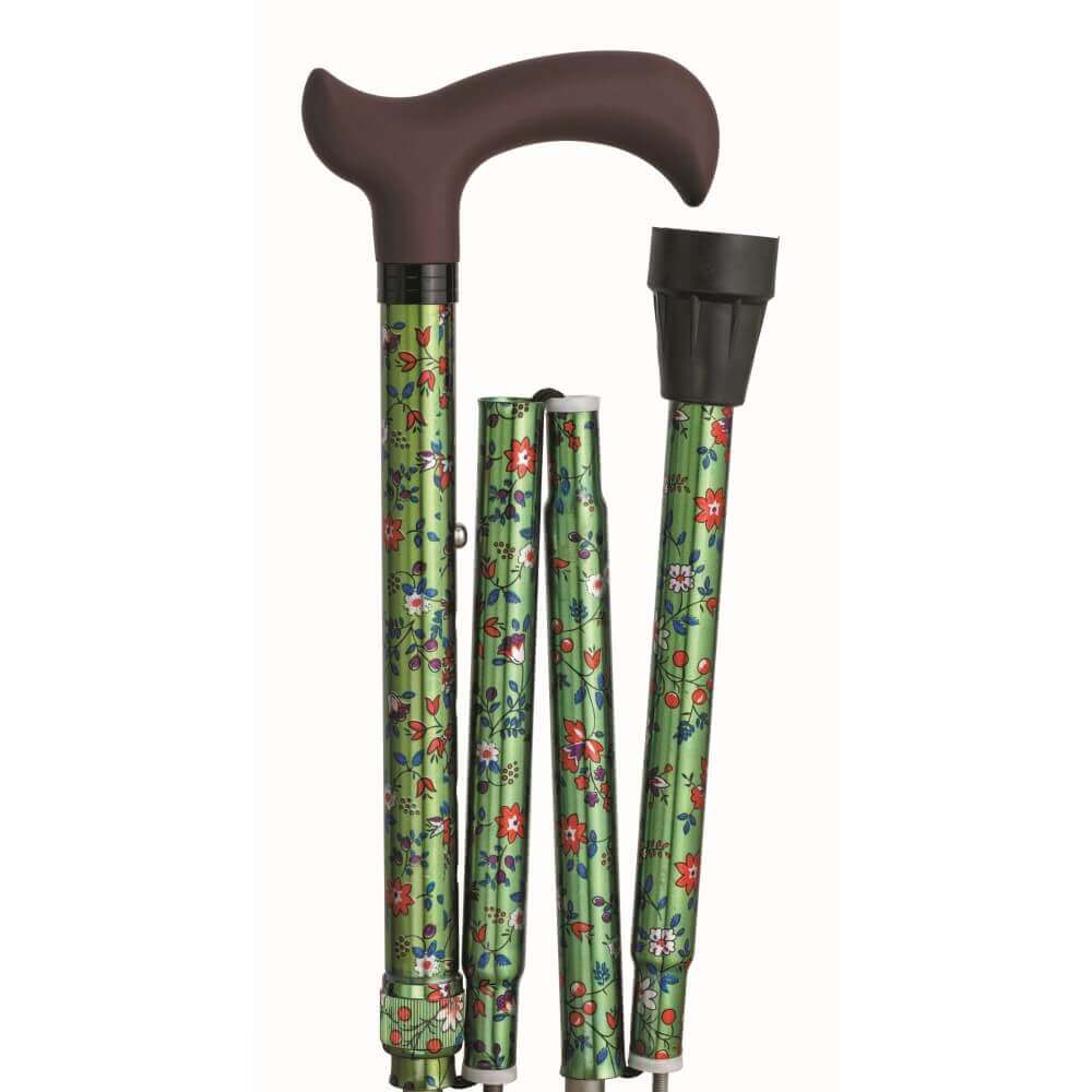 Faltstock Design, faltbar, höhenverstellbar, 110 kg in stilvollen Mustern-Rehavibe