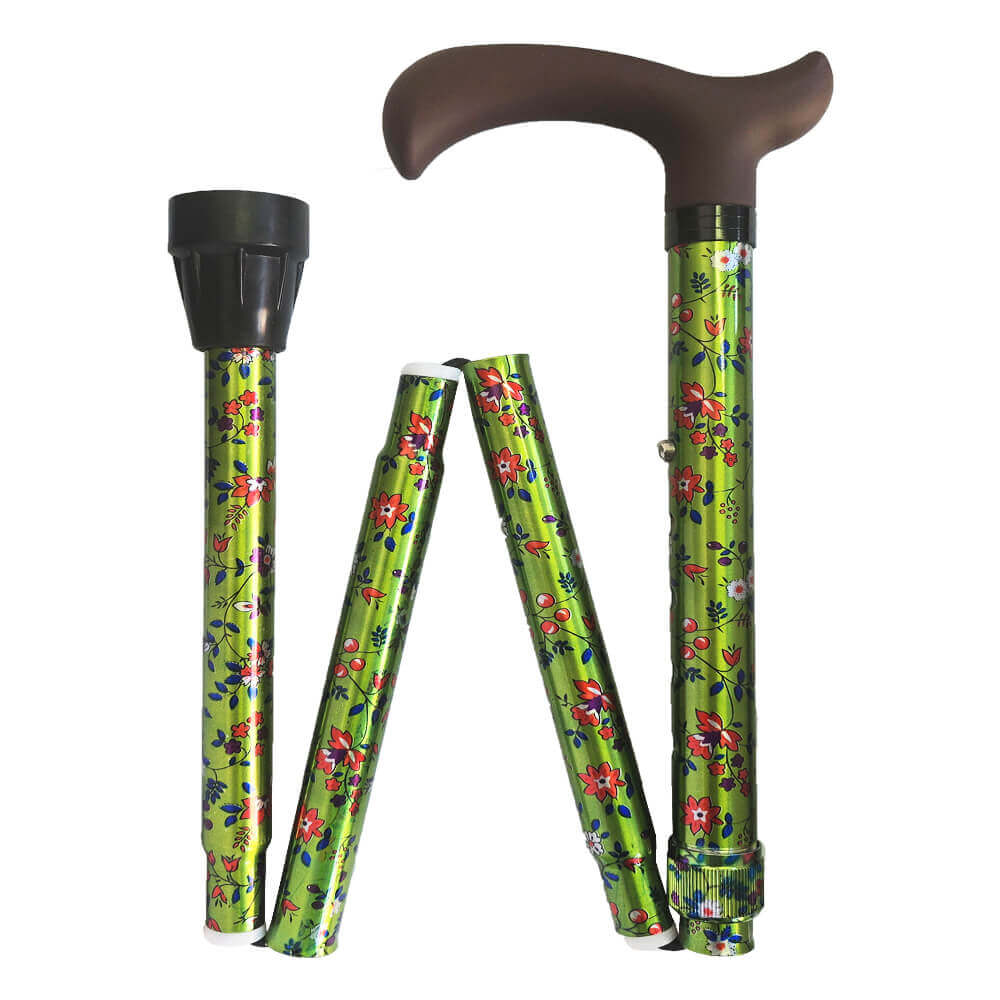 Faltstock Design, faltbar, höhenverstellbar, 110 kg in stilvollen Mustern-Rehavibe