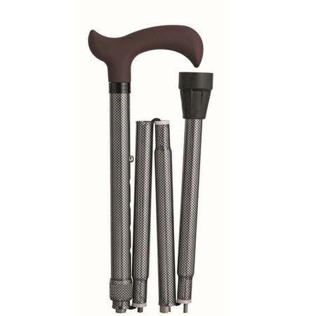 Faltstock leicht, faltbar und höhenverstellbar bis 110 kg – Gehstock Design mit ergonomischem Griff, kompakt für Alltag & unterwegs