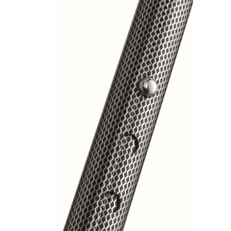 Faltstock leicht – Detail der höhenverstellbaren Druckknopf-Arretierung am faltbaren Gehstock, stabil bis 110 kg
