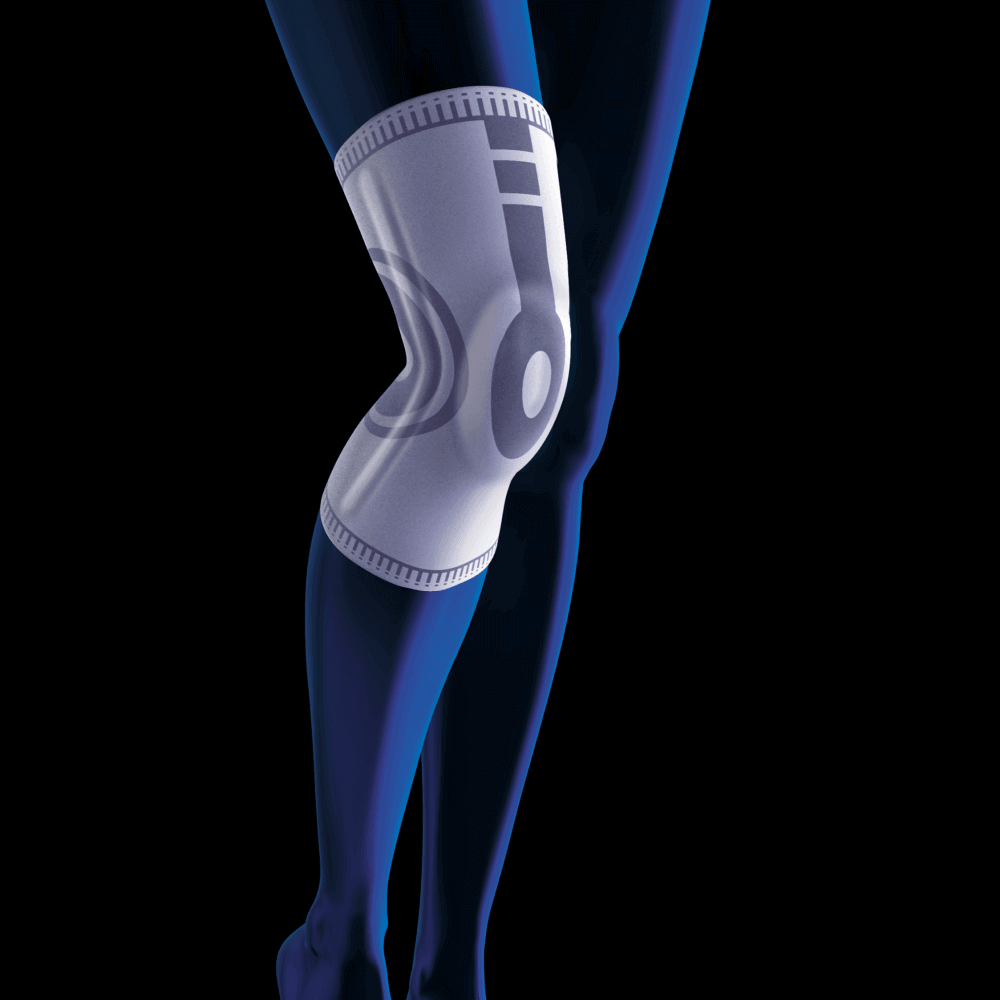 Kniebandage AccuTex mit Patella Pad – Knie-Stabilisierung und Unterstützung bei Patellafehlstellung, Arthritis und Verletzungen