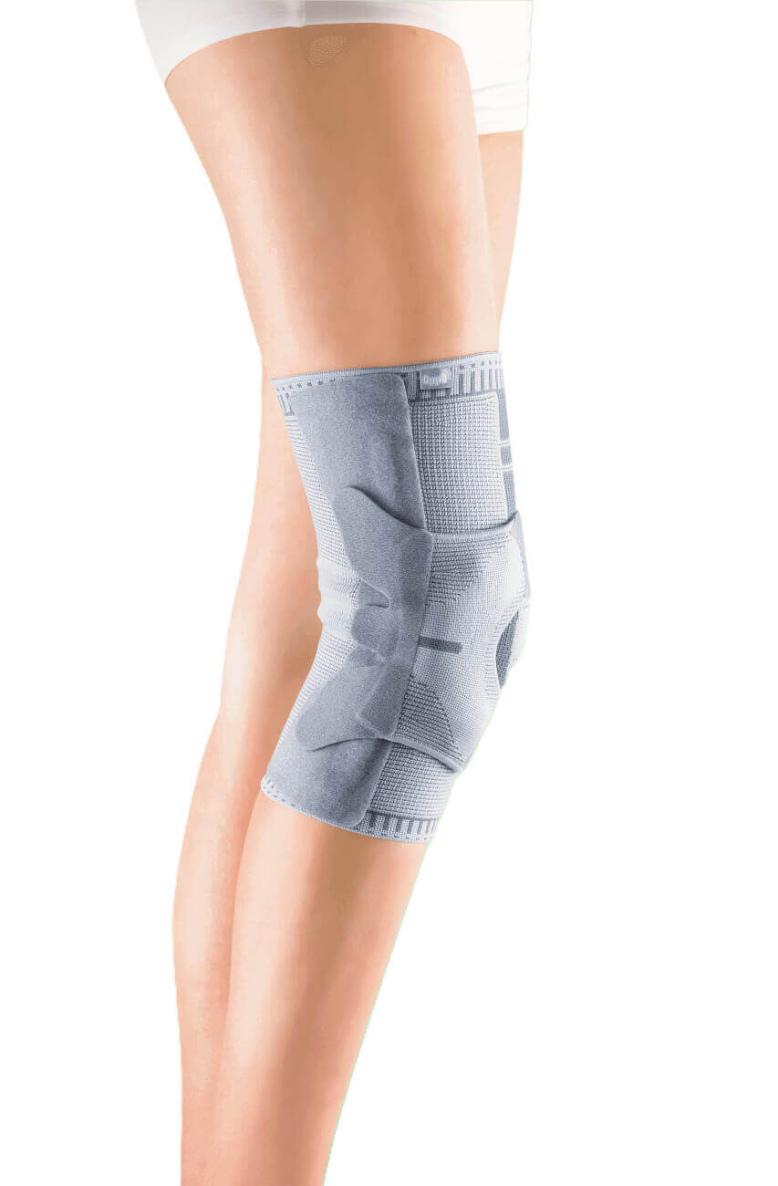 Knieorthese AccuTex mit C-Stabilisator am Bein – Kniebandage zur Stabilisierung bei Instabilität, Verletzung und Arthritis