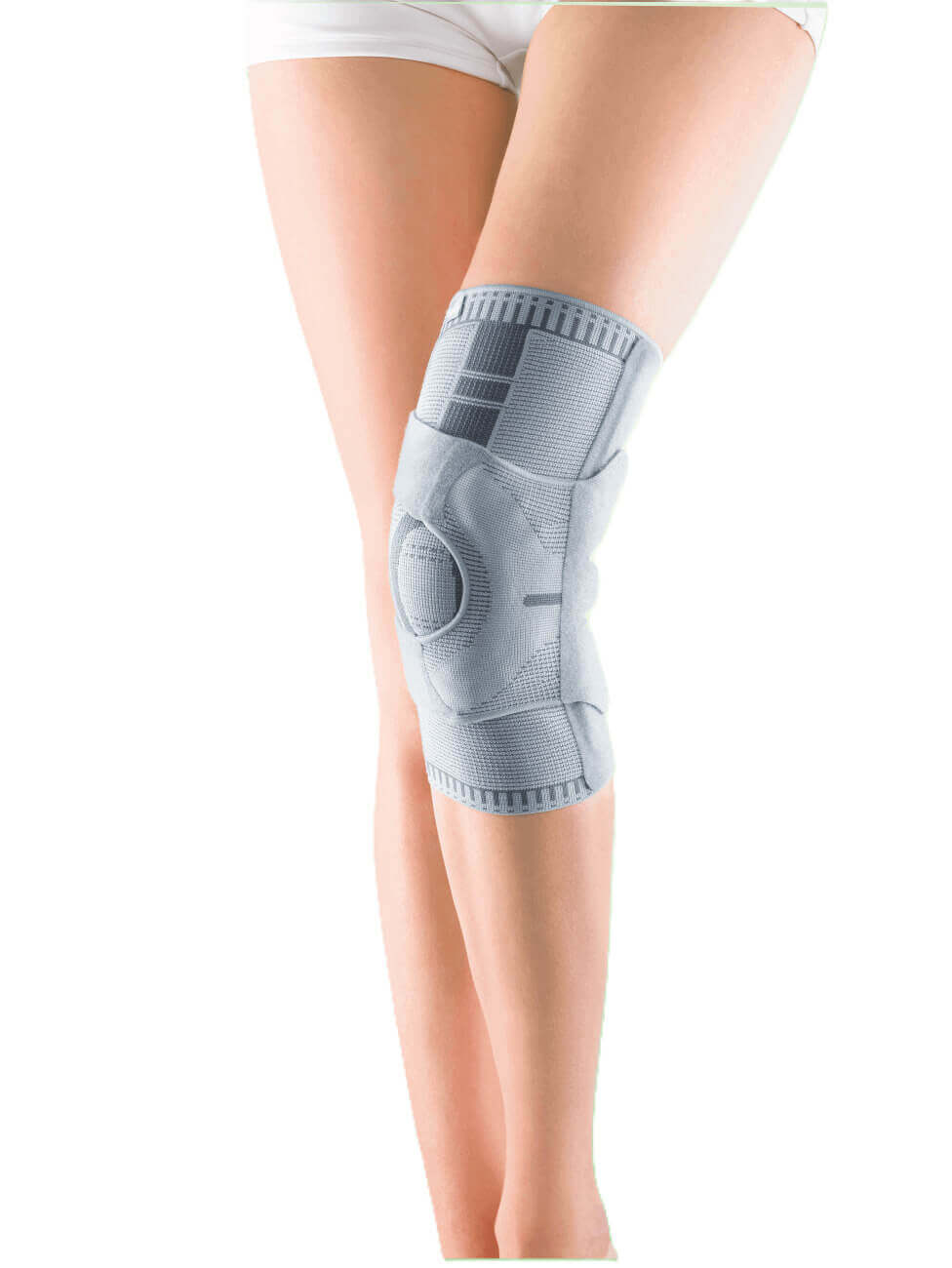 Knieorthese AccuTex mit C-Stabilisator am Bein – Kniebandage zur Stabilisierung bei Instabilität, Verletzung und Arthritis