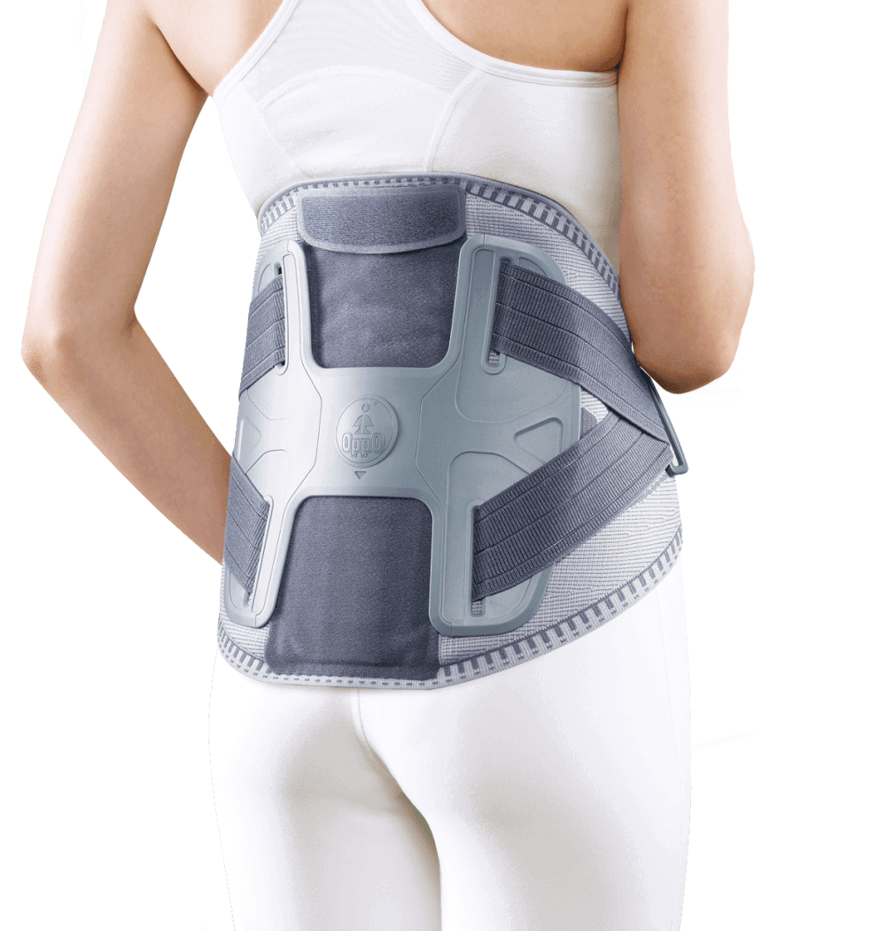 Wirbelsäulenorthese LWS stabilisierend – orthopädische Rückenbandage zur Lendenwirbelsäulen-Stütze bei Rehabilitation und Rückenschmerzen