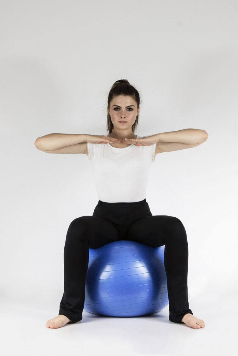 Rehabilitationsball aus ABS für Therapie, Fitness und Gleichgewichtstraining – stabile Sitzübung zur Haltungskorrektur