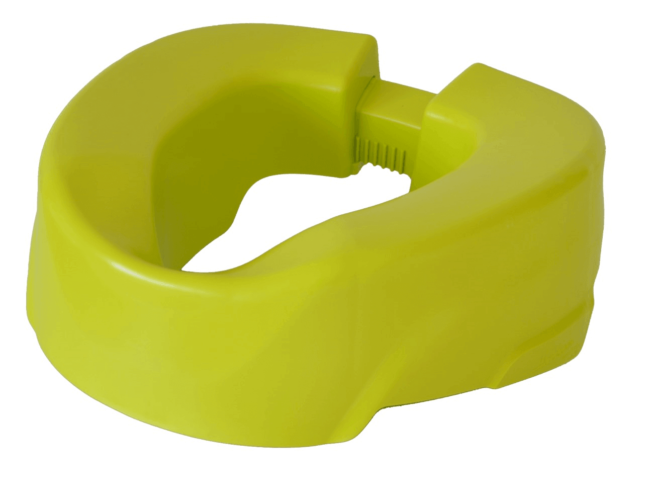 Toilettensitzerhöhung 10 cm ClipUp ergonomisch sicher stabil, 150 kg belastbar, grüne Toilettensitzerhöhung mit Clip-System