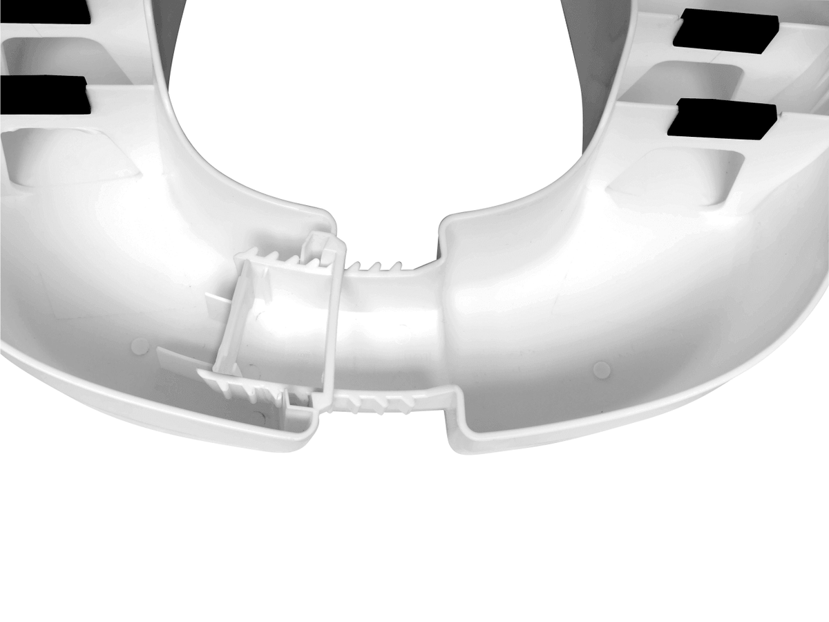 Toilettensitzerhöhung 10 cm ClipUp – ergonomische, sichere WC-Sitzerhöhung mit Clip-Verschluss, stabil bis 150 kg