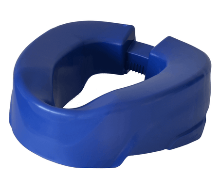 Toilettensitzerhöhung 10 cm ClipUp, ergonomisch sichere WC-Sitzerhöhung 150 kg, stabiler Clip-Mechanismus in Blau