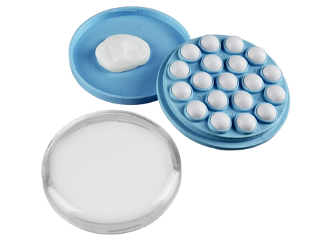 Lotion-Cremer mit Rückenbürste – Eincremehilfe für Rücken & Körper, 2-teiliges Set mit Massageaufsatz und Cremepad