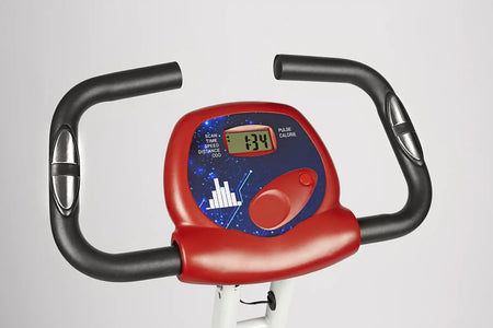 heimtrainer-2in1 Ergometer mit Display und Lenker, Trainingscomputer für Bein- und Oberkörpertraining zuhause