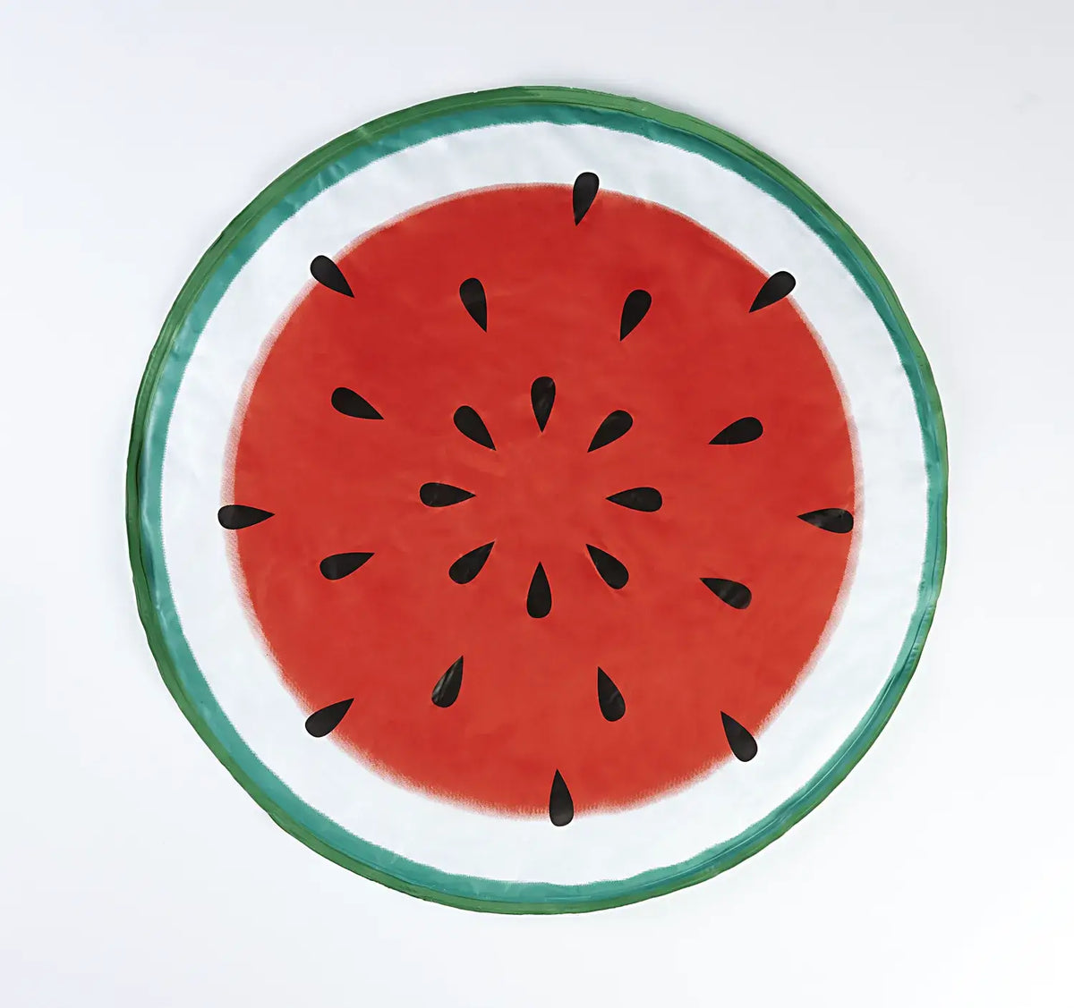 Hunde Kühlmatte Melone im Wassermelonen-Design, runde Kühlunterlage für Hunde an heißen Tagen