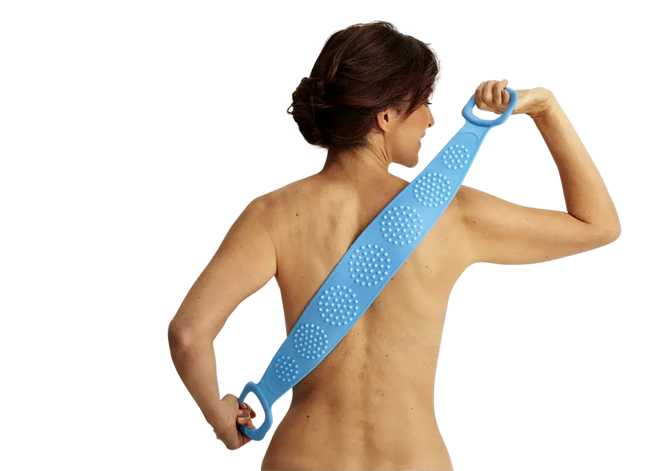 Massage-Duschband mit Noppen zur Rückenmassage unter der Dusche, elastisches Duschband für Entspannung und Körperpflege