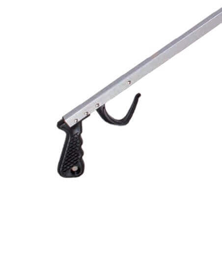 Greifzange mit Schuhanzieher Modell 820077 – Greifhilfe mit integriertem Schuhlöffel für Senioren, ergonomischer Griff