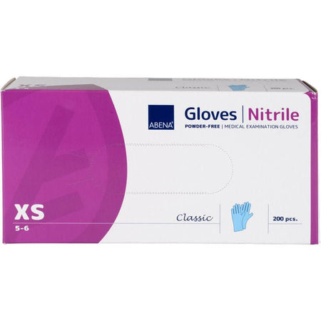 nitril handschuhe puderfrei blau ABENA Nitrile Classic Untersuchungshandschuhe, XS 5-6, 200 Stück, hygienisch & reißfest