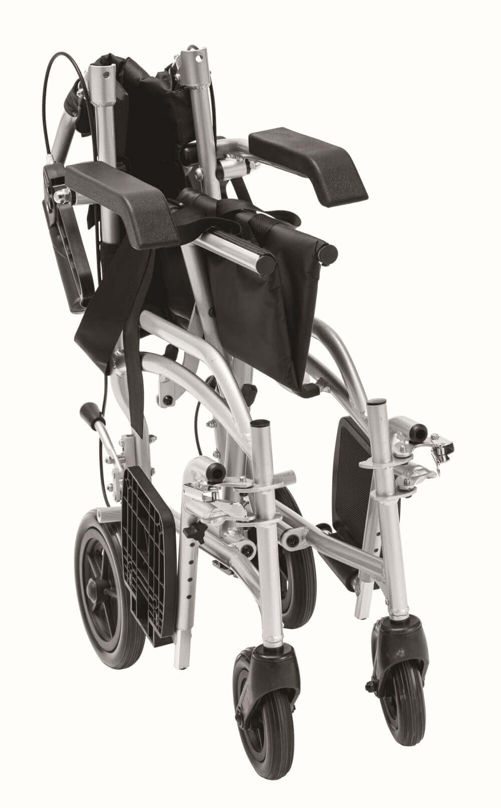 Transferstuhl faltbar 2in1 als Rollstuhl & Rollator, faltbarer Transportrollator ALIV’UP, 10,6 kg, bis 100 kg