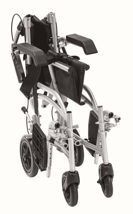 Transferstuhl faltbar 2in1 als Rollstuhl & Rollator, faltbarer Transportrollator ALIV’UP, 10,6 kg, bis 100 kg