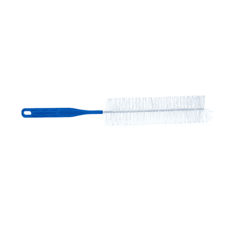 Urinflaschenbürste AMPri 37 cm weiß/blau, hitzebeständige Reinigungsbürste für Urinflaschen, Ø 55 mm, Mehrweg