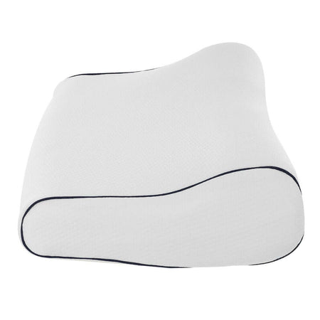 Orthopädisches Schlafkissen mit ergonomischer Wellenform, Memory-Foam für Nacken- und Rückenentlastung, weiß