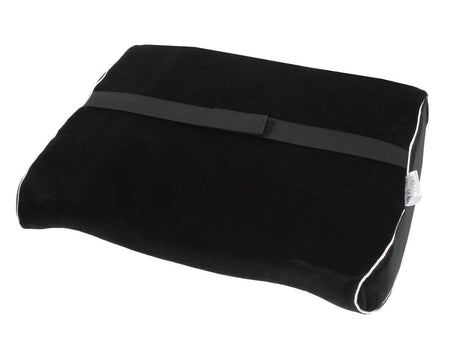 Lendenkissen aus Memory-Schaum (groß) mit Gurt für ergonomische Rückenstütze beim Sitzen im Büro, Auto oder Zuhause