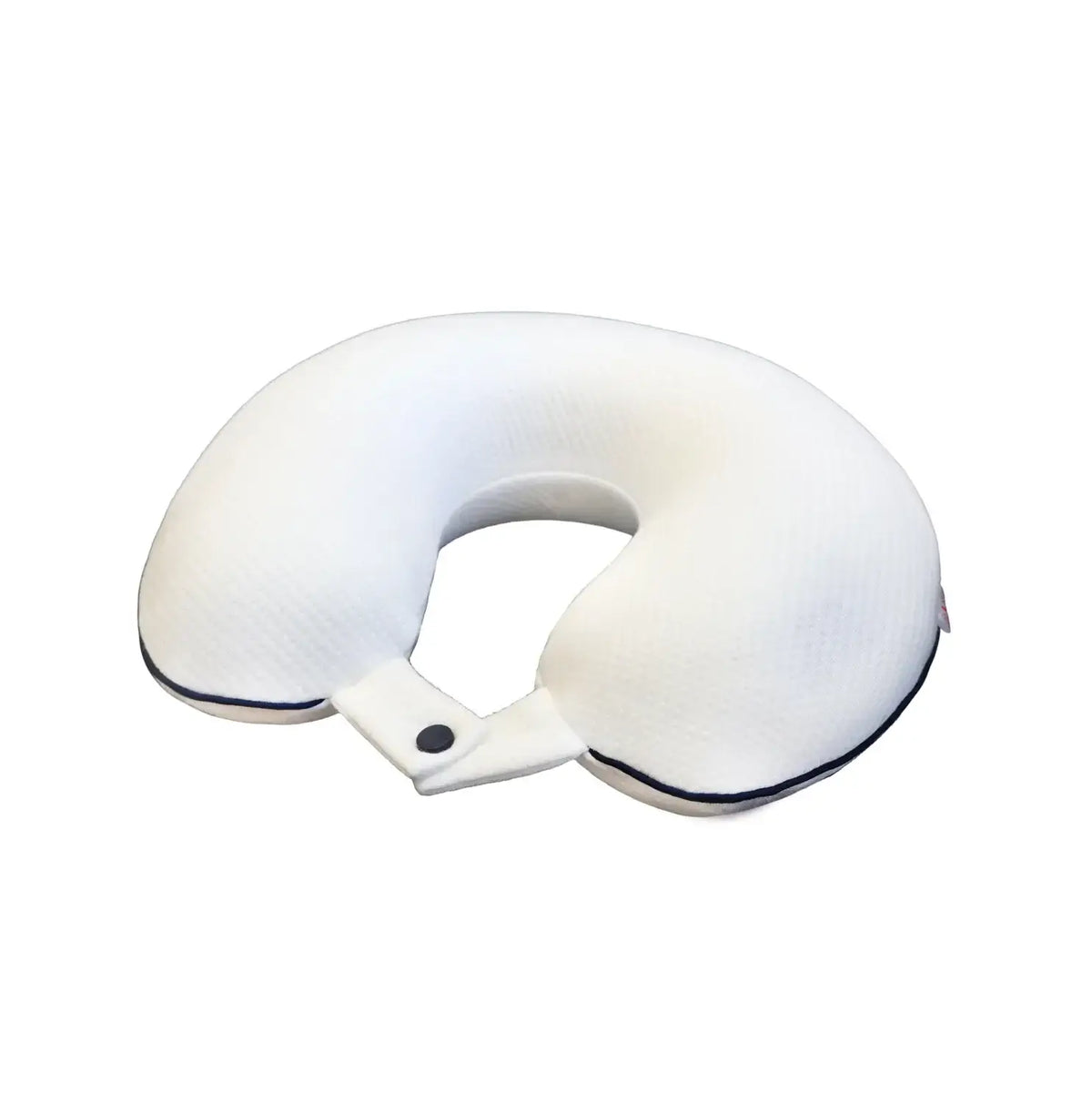 Nackenhörnchen Memory Schaum – orthopädisches Reisekissen mit Druckknopf, ergonomische Nackenstütze für Reisen & Alltag