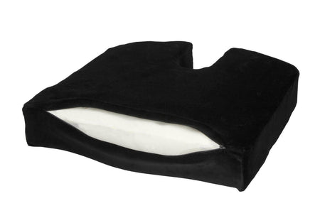 Antidekubitus Sitzkissen Steißbeinausschnitt – druckentlastendes Sitzkissen mit Steißbeinaussparung, ergonomisch, schwarz