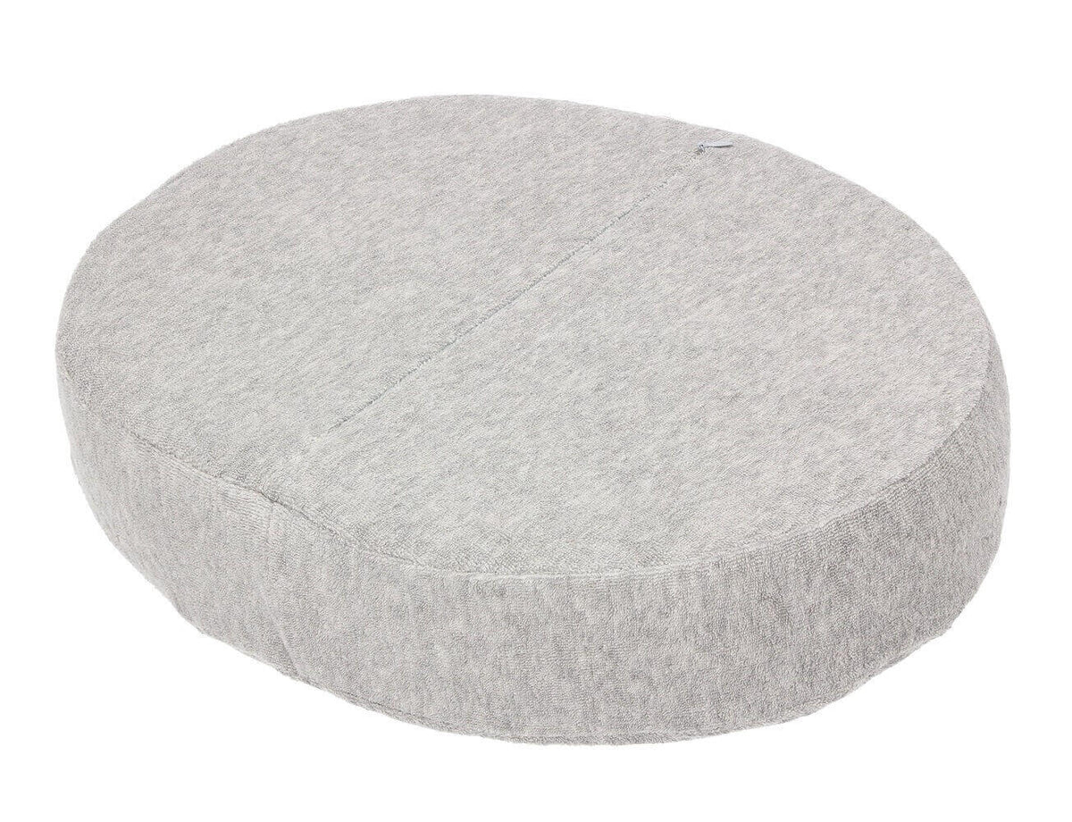 Elliptisches Sitzkissen aus Memoryschaum zur Druckentlastung bei Steißbeinbeschwerden, ergonomisches Sitzkissen mit Bezug