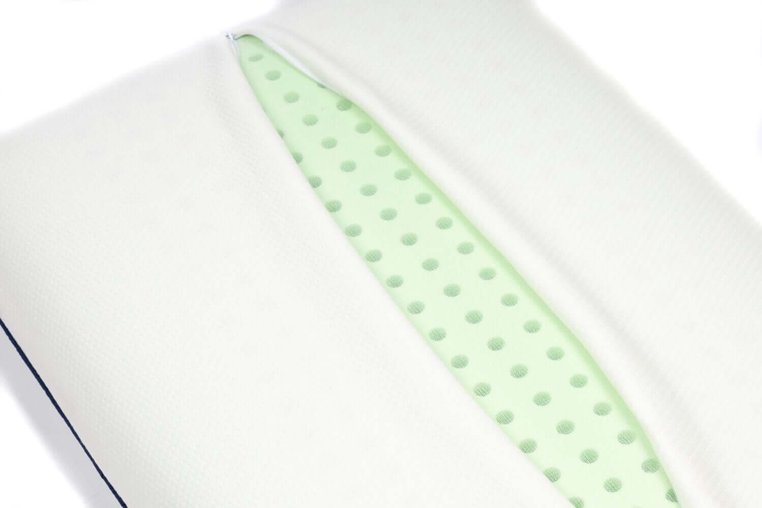 Memory Schaum Kissen für Nacken & Rücken, ergonomisches orthopädisches Kissen mit perforiertem Memory-Schaum und Bezug