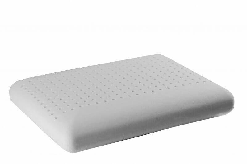 Orthopädisches Kissen mit Memory-Schaum, geruchsneutral und formstabil, ergonomische Kopf- und Nackenstütze in Weiß