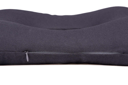 Anti Dekubitus Kissen mit Buchweizenfüllung druckentlastend, ergonomisches Sitzkissen mit Reißverschluss, dunkelgrau