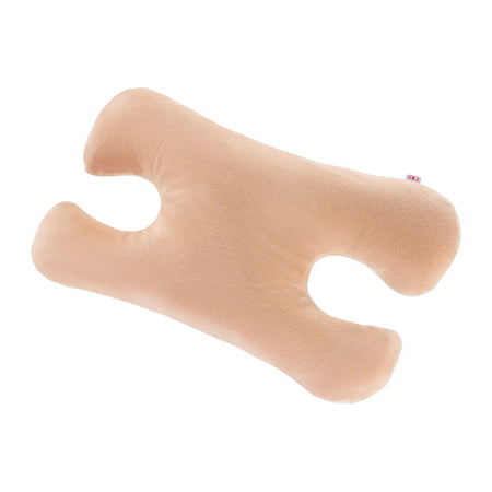 Schönheitskissen Anti-Falten orthopädisches Nackenkissen mit ergonomischer Form zur Nackenstütze, beige