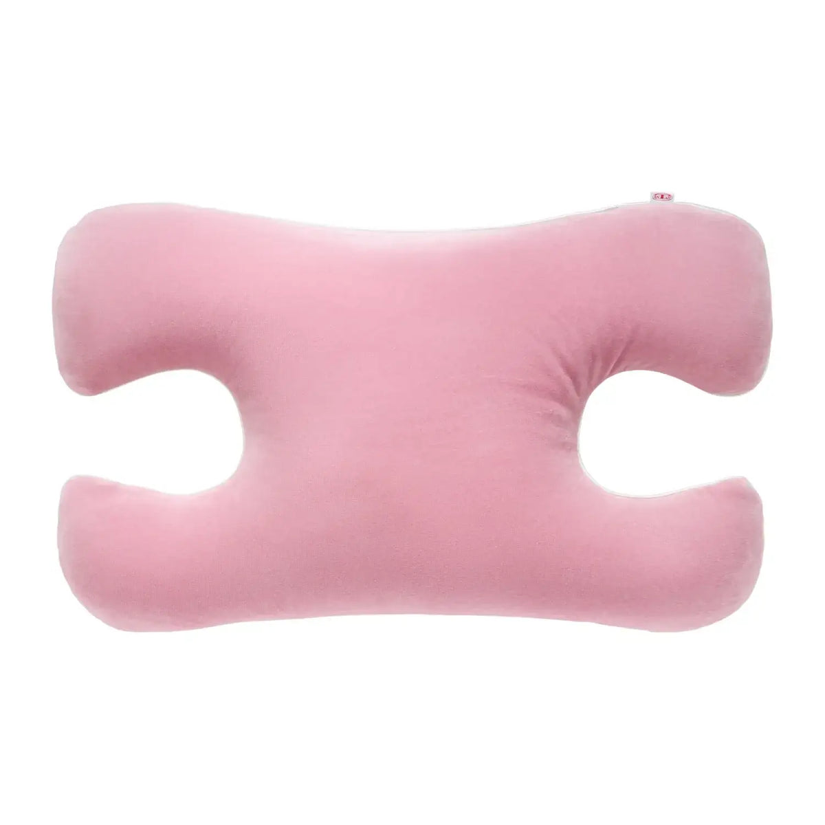 Schönheitskissen Anti-Falten – orthopädisches Nackenkissen mit Buchweizenschalenfüllung, ergonomisch geformt, rosa