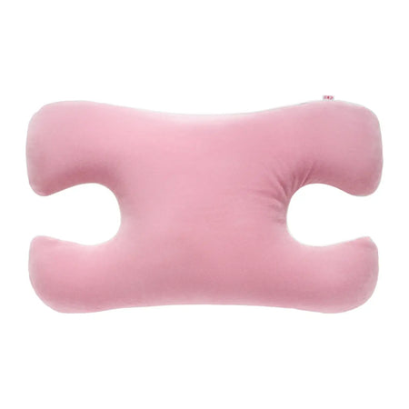 Schönheitskissen Anti-Falten – orthopädisches Nackenkissen mit Buchweizenschalenfüllung, ergonomisch geformt, rosa