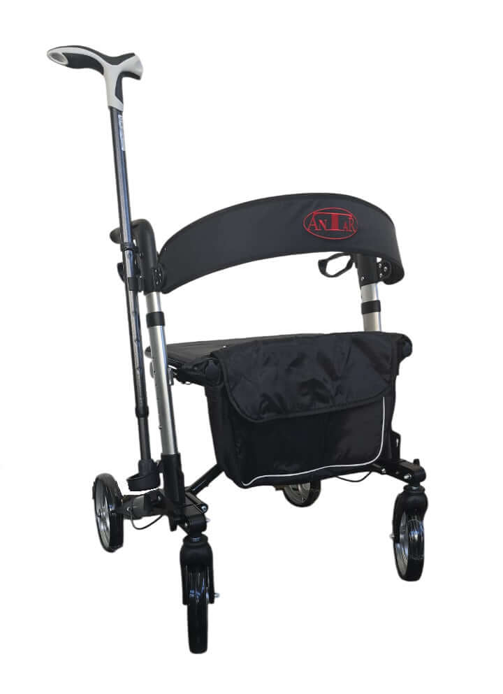 Reise Rollator faltbar – 7,25 kg, 136 kg belastbar & mit Transporttasche-Rehavibe
