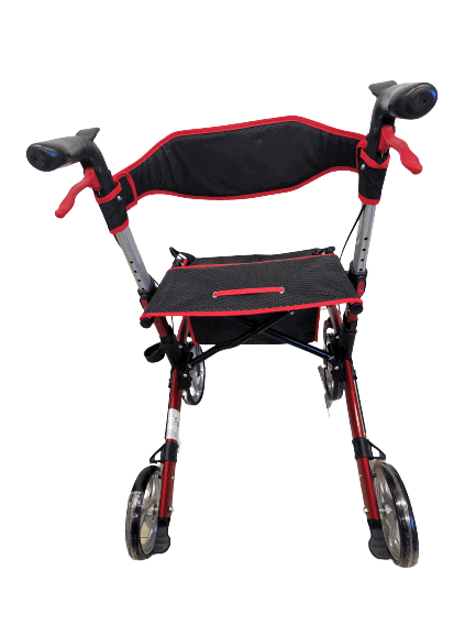 Rollator faltbar leicht 8,1 kg, kompakt, patentierte Einhand-Faltmechanik, bis 136 kg belastbar – Antar AT51039