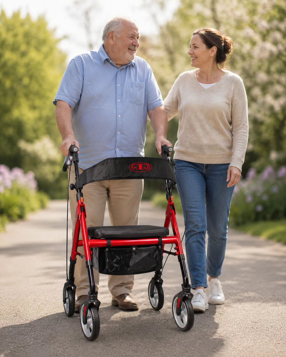 Aluminium XL Rollator höhenverstellbar bis 180 kg