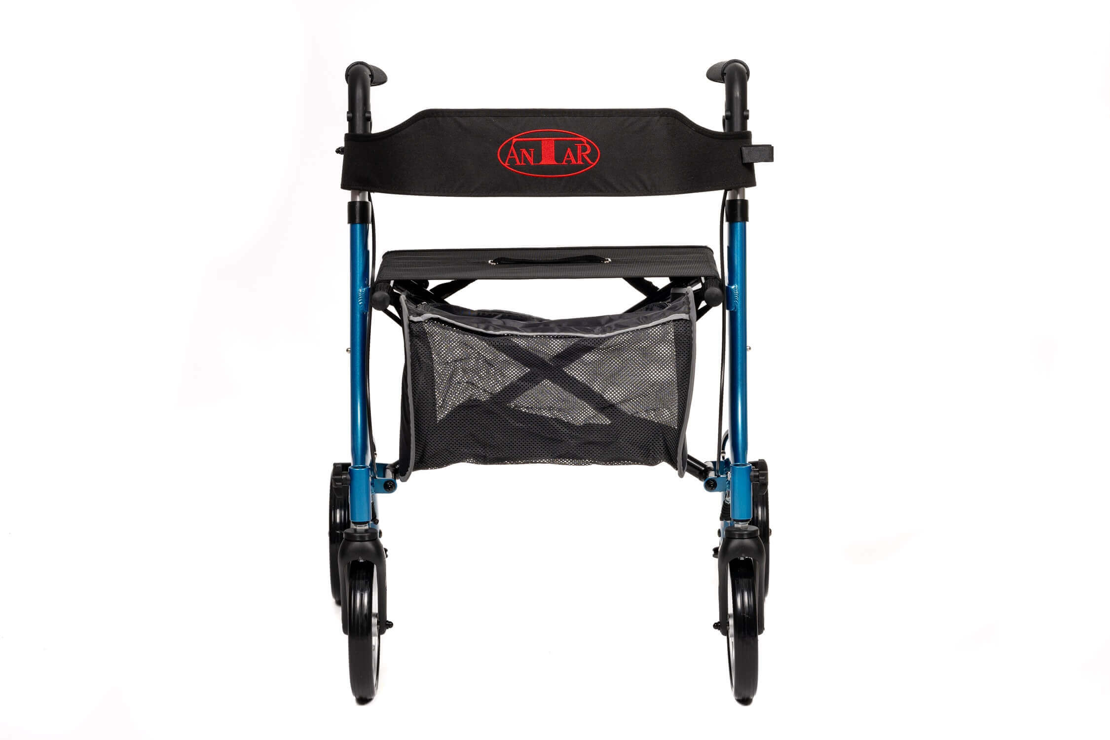 faltbarer Aluminium Rollator mit Sitz AT51046 von Antar – 7,1 kg, höhenverstellbar, bis 136 kg belastbar