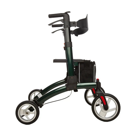 rollator aluminium leicht mit Sitz und Tasche, stabiler 4-Rad-Rollator bis 136 kg, leichtes Aluminiumgestell