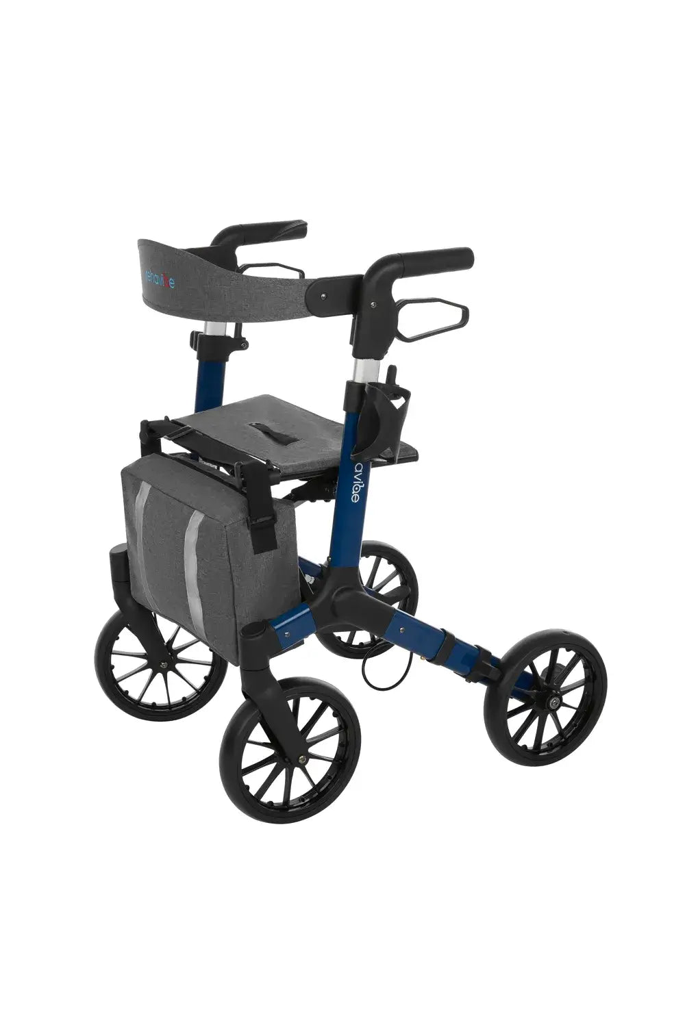 rollator leicht faltbar mit Tablett und Einkaufstasche, 7,9 kg leichter Reha-Rollator mit 4 Rädern