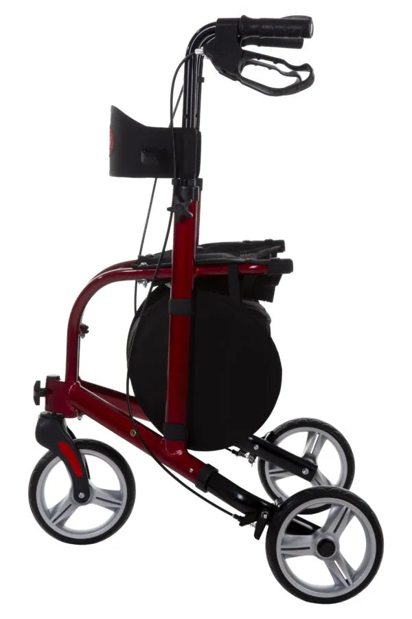Faltbarer 3-Rad Rollator AT51056 mit 8-Zoll-Rädern – Seitenansicht