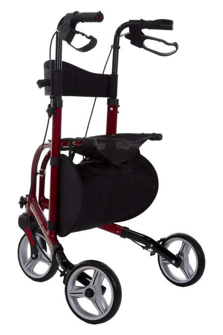 Wendiger 3-Rad Rollator AT51056 mit Sitz und höhenverstellbaren Griffen