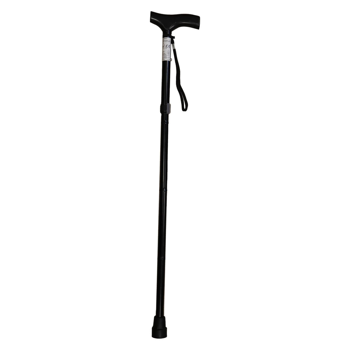 Aluminium Gehstock klappbar – höhenverstellbarer Gehstock aus Aluminium mit ergonomischem Griff und Handschlaufe