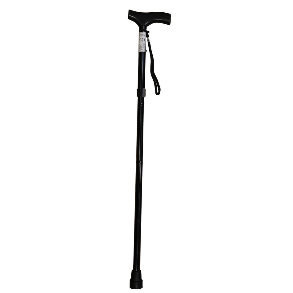 Aluminium Gehstock klappbar – höhenverstellbarer Gehstock aus Aluminium mit ergonomischem Griff und Handschlaufe